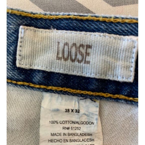 Mens Izod Comfort Stretch Dark Jeans 38 x 34 Long Straight Leg Fit 0513 - Picture 2 of 8